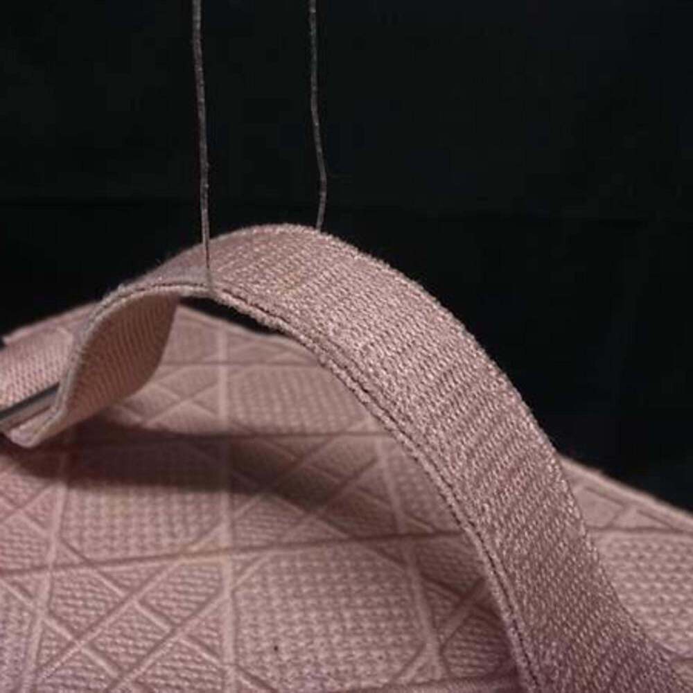 CHRISTIAN DIOR Pink Canvas Shoulder Bag - Picture 3 of 6